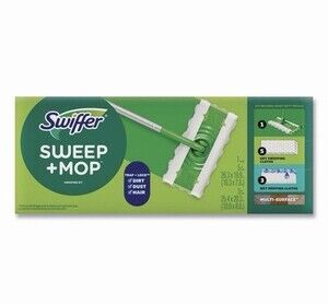 Swiffer 16516KT Floor Mopping & Sweeping Kit - Silver Plastic Handle (6/KT) New